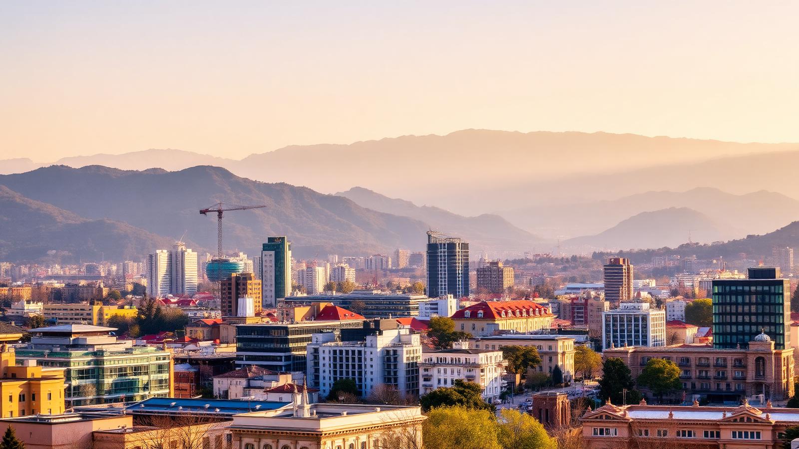 Tirana skyline